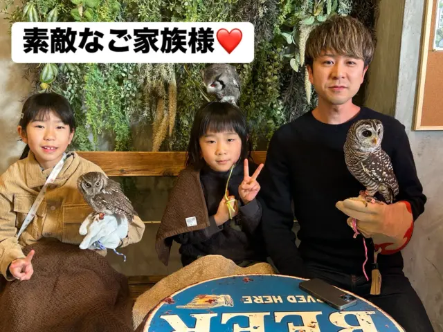 本日もたくさんのご来店ありがとうございました✨

素敵なご家族様、カップル様にフクロウの魅力を伝えられて幸せです☺️

明日は天気も良くお散歩体験がオススメです♪
タカ🦅の出勤もありますので、ぜひ遊びに来てください✨

ご予約はホームページから可能です！
owl-gallery-tokyo.jp

＊＊＊＊＊＊＊＊＊＊＊＊＊＊＊＊＊＊＊
【店舗情報】
フクロウギャラリーTOKYO

【アクセス】
東京都江東区三好4-7-30
東京都現代美術館すぐ近く

清澄白河駅から徒歩12分

【営業時間】
13:00〜20:00（最終入場 19:00）
月曜定休（祝日の場合、翌火曜日が定休）

＊＊＊＊＊＊＊＊＊＊＊＊＊＊＊＊＊＊＊

[Store Information] Owl's Gallery TOKYO

[Access] 4-7-30 Miyoshi, Koto-ku, Tokyo Right next to the Tokyo Museum of Contemporary Art
12-minute walk from Kiyosumi-Shirakawa Station

[Business Hours] 1:00 PM - 8:00 PM (Last entry by 7:00 PM) Closed on Mondays (If Monday is a holiday, the gallery will be closed the following Tuesday)

＊＊＊＊＊＊＊＊＊＊＊＊＊＊＊＊＊＊＊
#フクロウカフェ #owlcafe
#東京都現代美術館 #美術館
#フクロウ　#フクロウのいる生活
#フクロウ好きと繋がりたい
#フクロウギャラリーTOKYO
#フクロウギャラリー
#猛禽類 #鷹 #タカ
#江東区　#清澄白河　#隠れ家　#カフェ
#東京 #tokyo #観光
#tokyotravel #museumofcontemporaryart